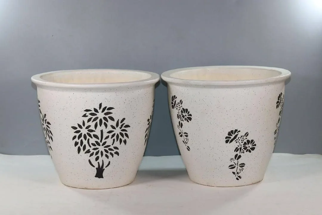 Classic Ceramic Planter — 5" Dia × 3" Height — Primary View