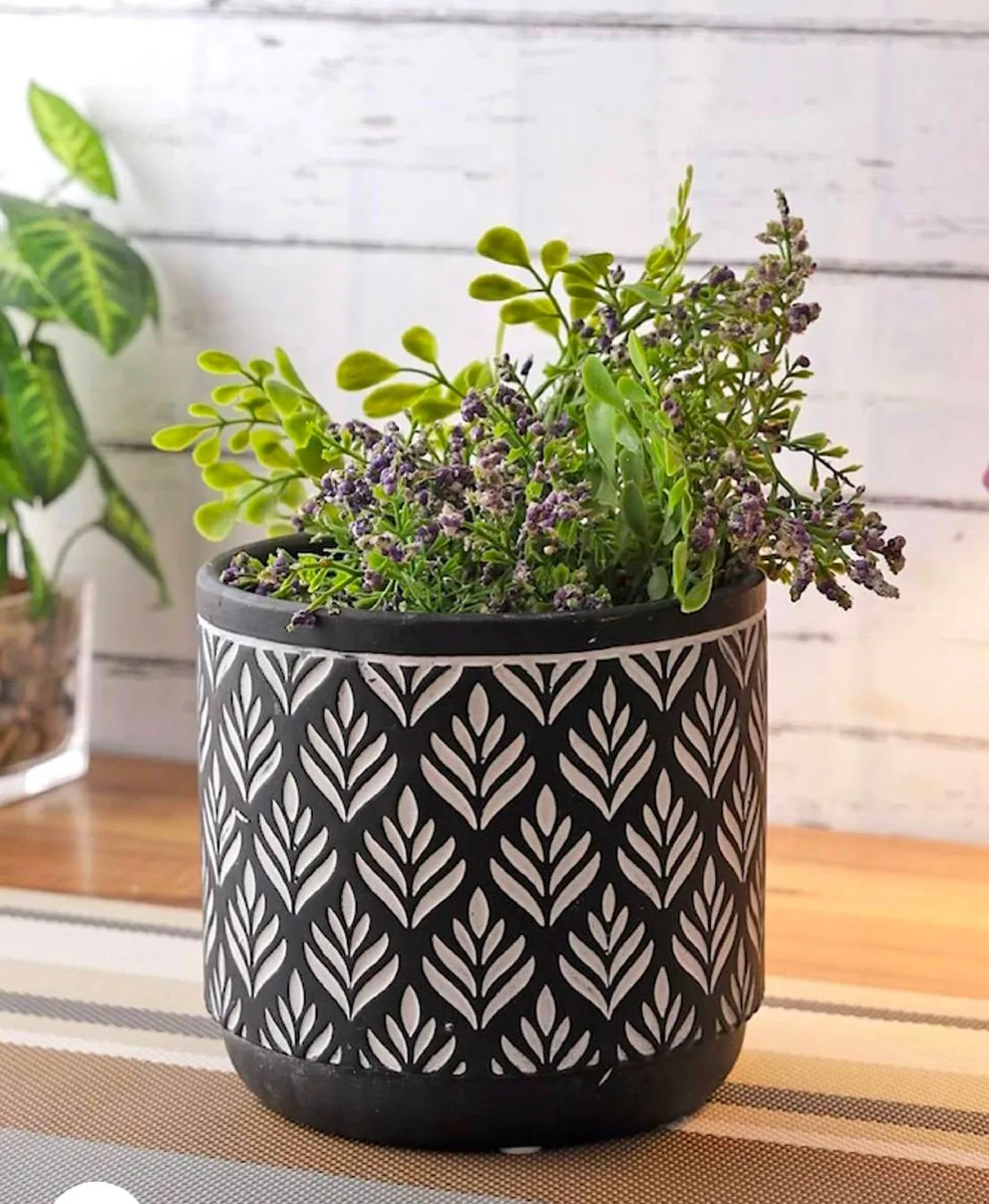 Classic Ceramic Planter — 4" Dia × 4" Height — Primary View