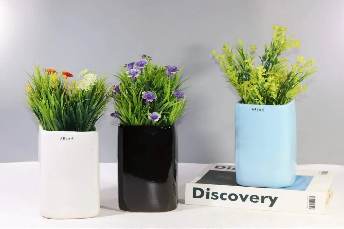 Classic Ceramic Planter — 4" Dia × 3" Height — Primary View