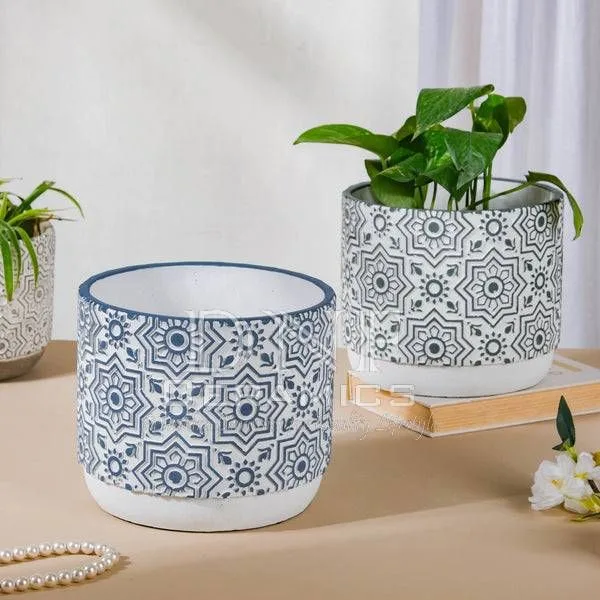 Classic Ceramic Planter — 5" Dia × 4" Height — Primary View
