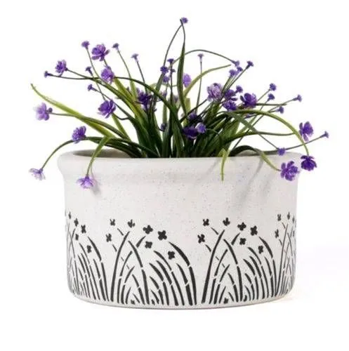 Classic Ceramic Planter — 6" Dia × 8" Height — Primary View