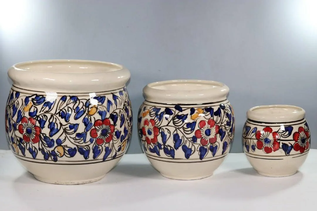 Classic Ceramic Planter — 5" Dia × 4" Height — Primary View