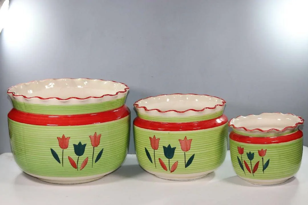 Classic Ceramic Planter — 5" Dia × 4" Height — Primary View