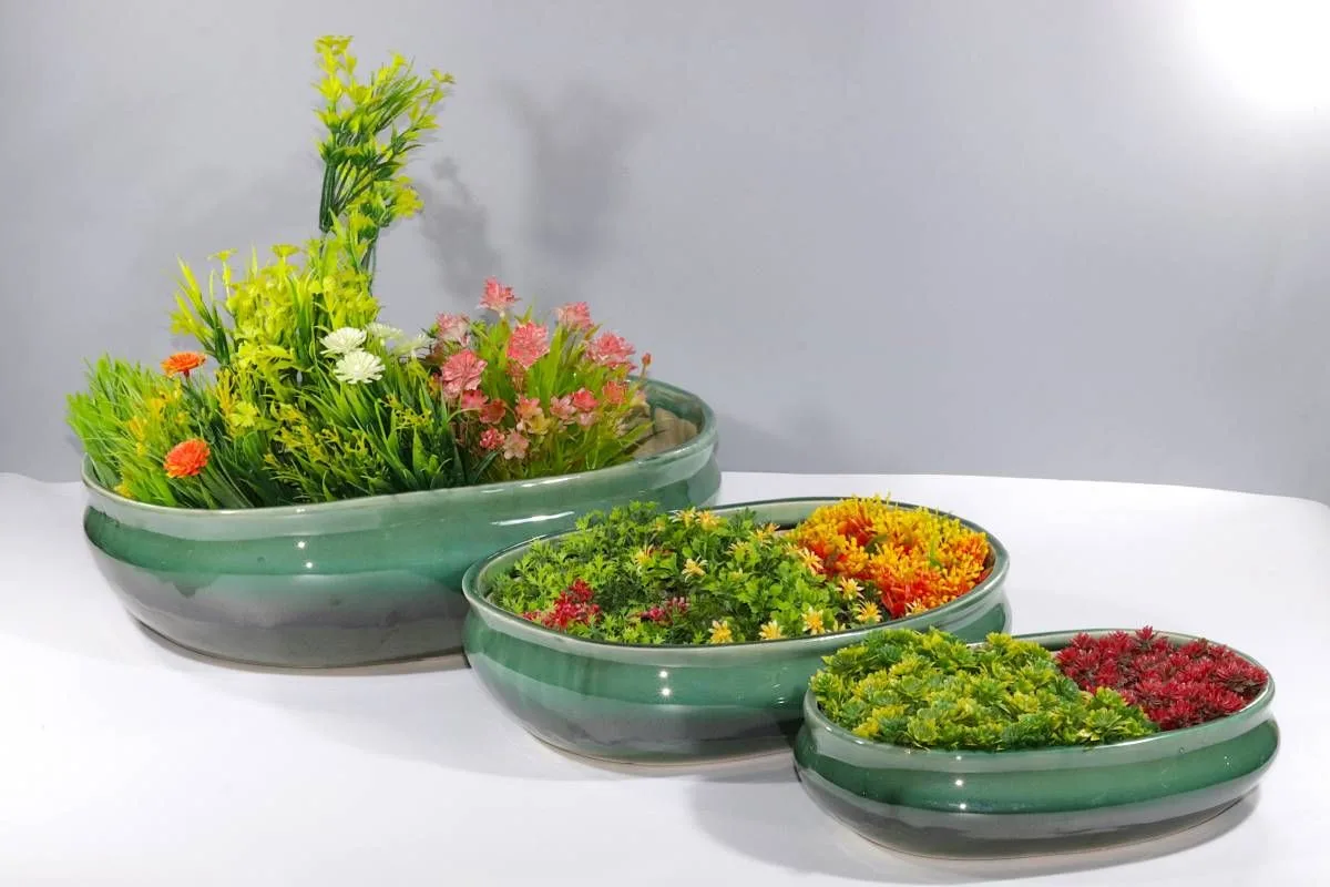 Classic Ceramic Planter — 4" Dia × 3" Height — Primary View