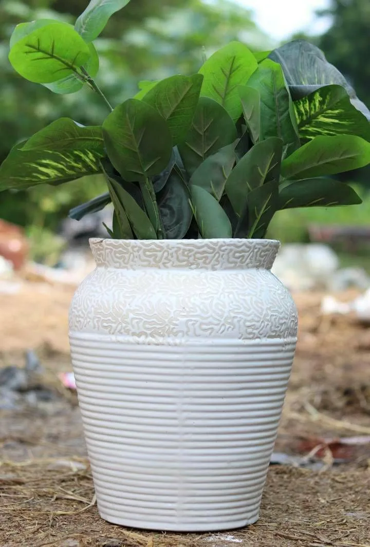 Classic Ceramic Planter — 4" Dia × 4" Height — Primary View