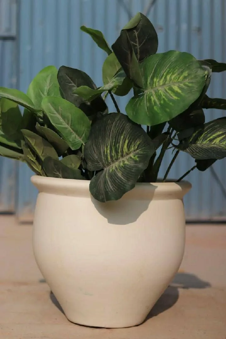 Classic Ceramic Planter — 4" Dia × 4" Height — Primary View