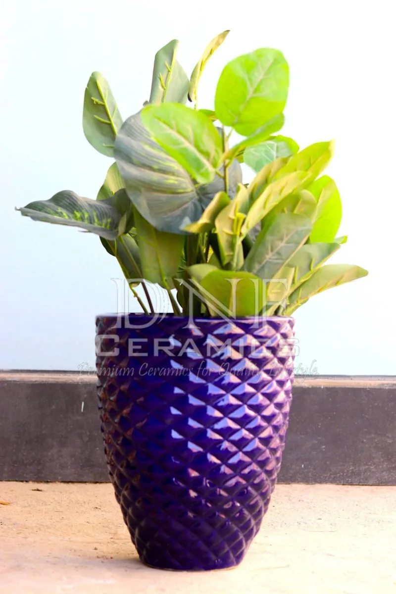 Classic Ceramic Planter — 4" Dia × 6" Height — Primary View