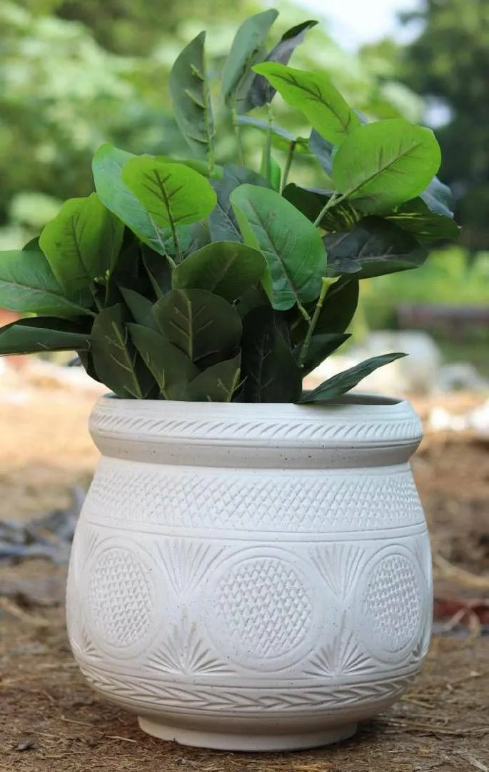 Classic Ceramic Planter — 4" Dia × 5" Height — Primary View