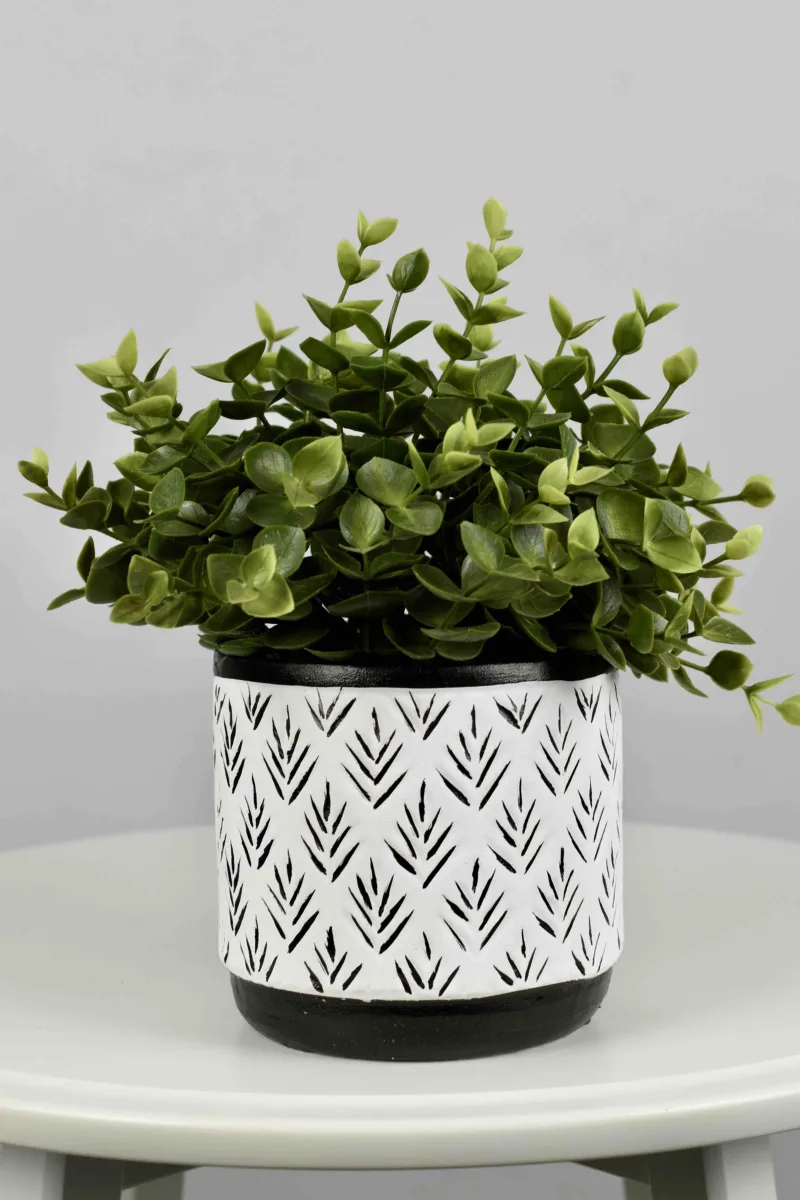 Classic Ceramic Planter — 4" Dia × 7" Height — Primary View