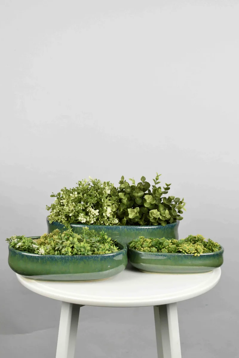 Classic Ceramic Planter — 12" Dia × 14" Height — Primary View