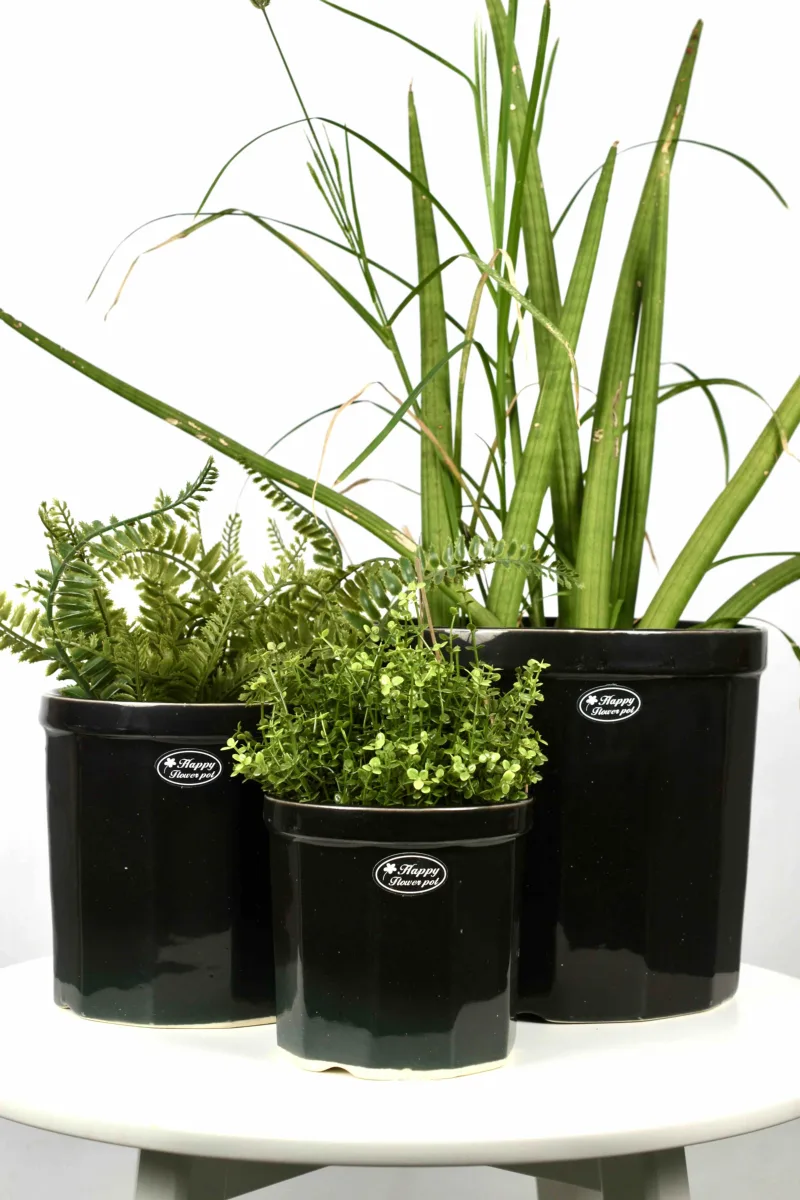 Classic Ceramic Planter — 13" Dia × 14" Height — Primary View