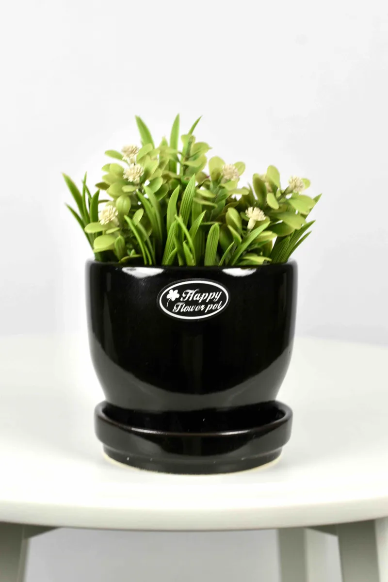 Classic Ceramic Planter — 14" Dia × 14" Height — Primary View