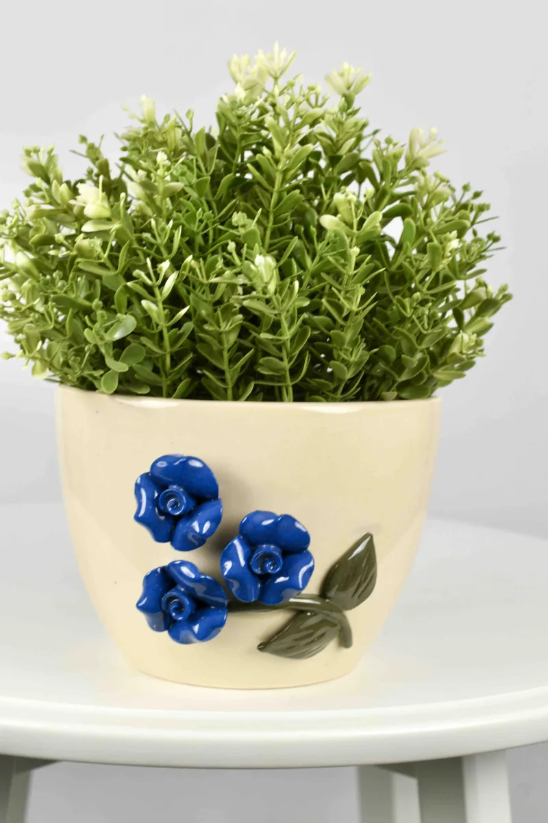 Classic Ceramic Planter — 10" Dia × 14" Height — Primary View