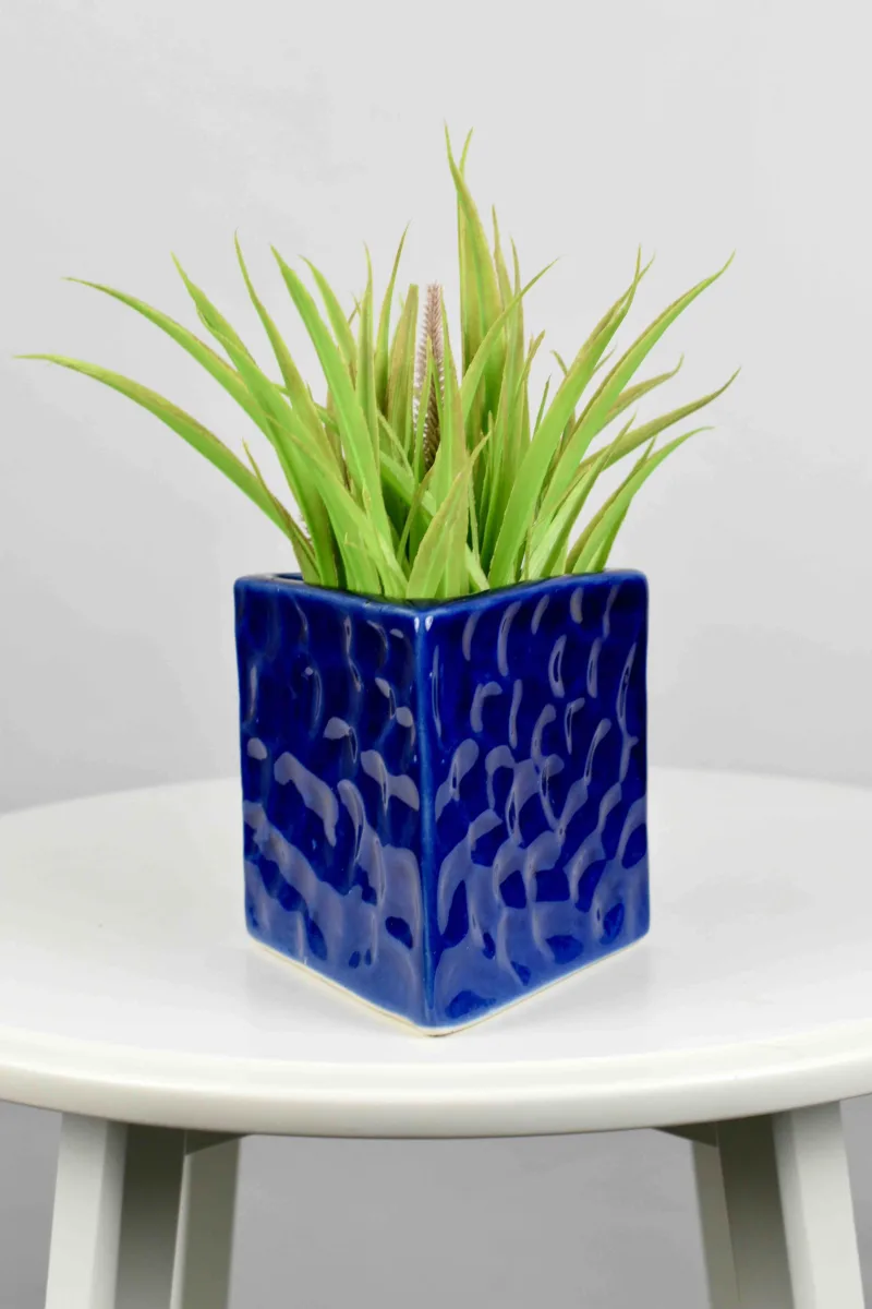 Classic Ceramic Planter — 8" Dia × 12" Height — Primary View