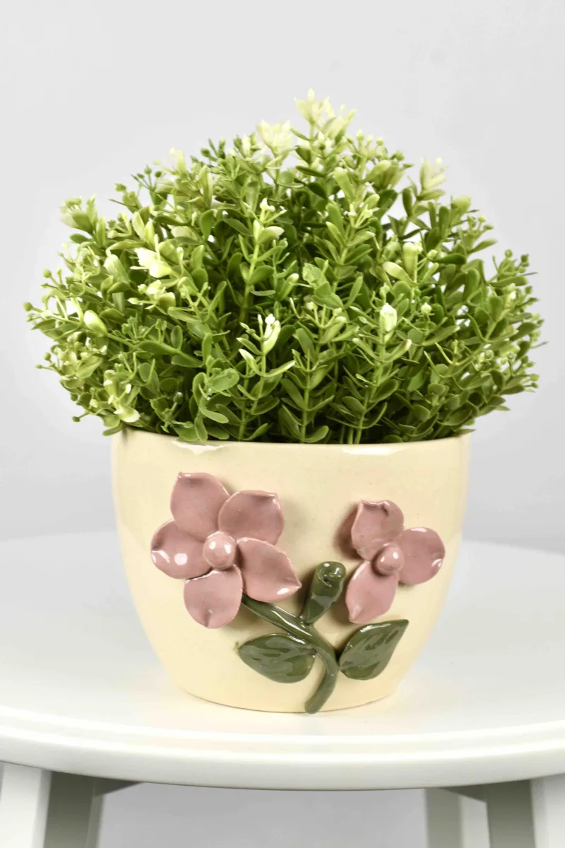 Classic Ceramic Planter — 14" Dia × 14" Height — Primary View