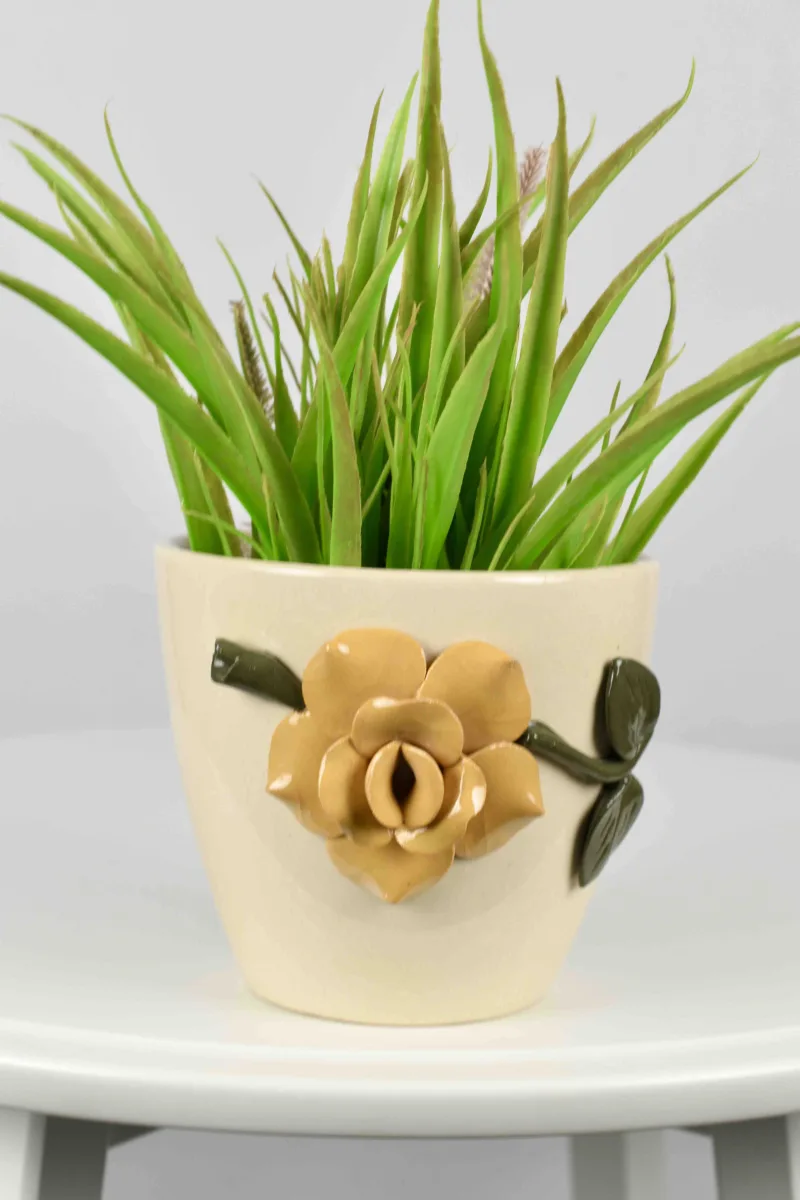 Classic Ceramic Planter — 3.5" Dia × 3.5" Height — Primary View