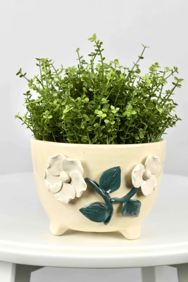 Classic Ceramic Planter — 4.5" Dia × 5" Height — Primary View