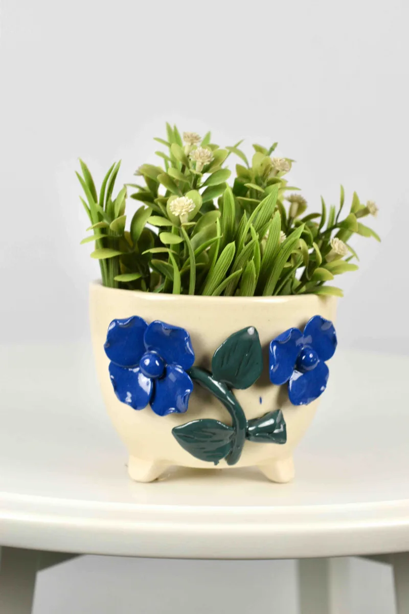 Classic Ceramic Planter — 6" Dia × 4" Height — Primary View