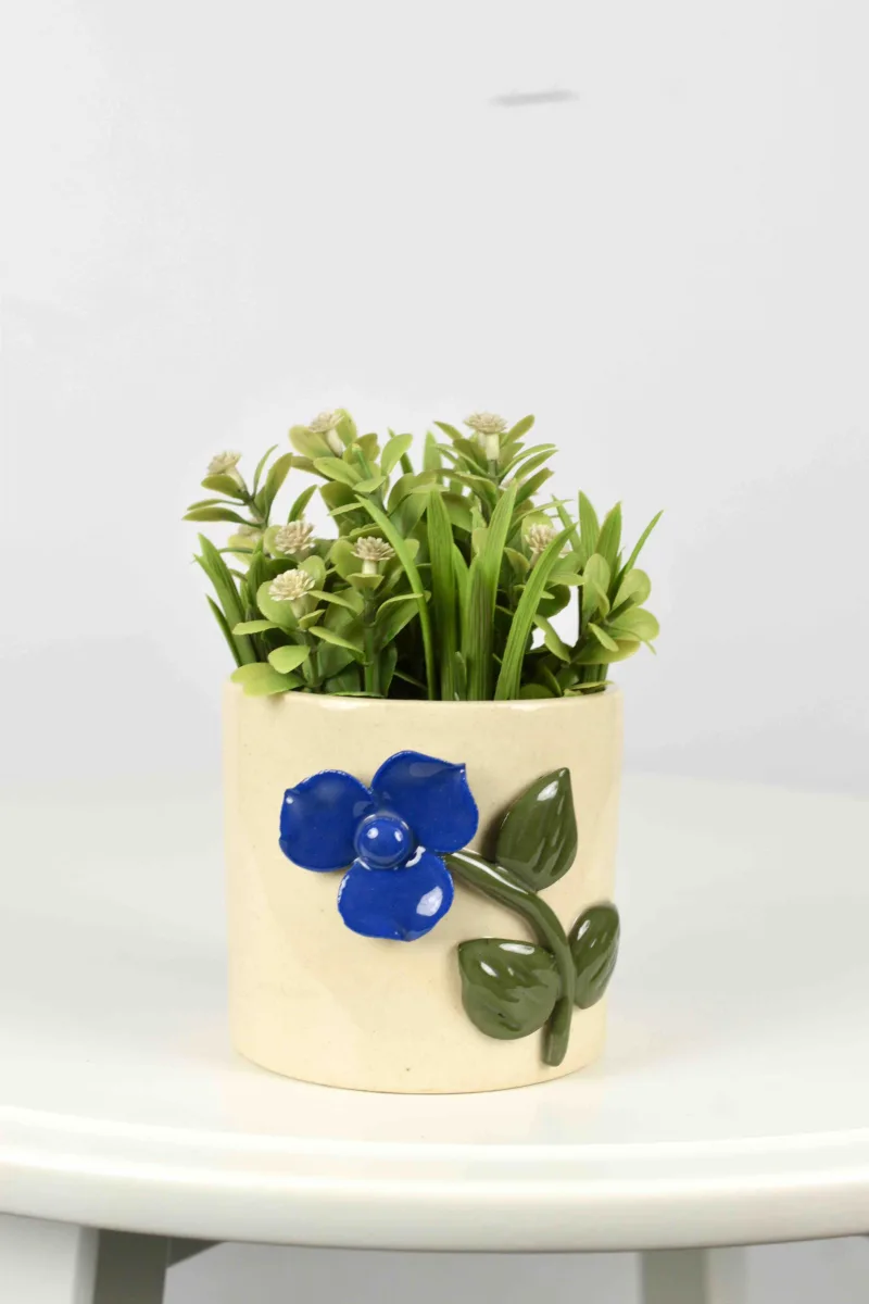 Classic Ceramic Planter — 8" Dia × 8" Height — Primary View