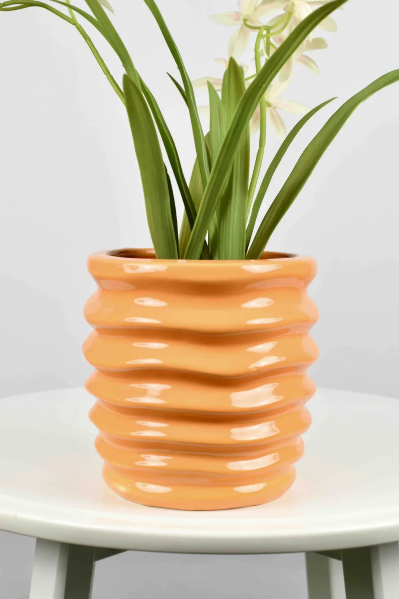 Classic Ceramic Planter — 8" Dia × 8" Height — Primary View