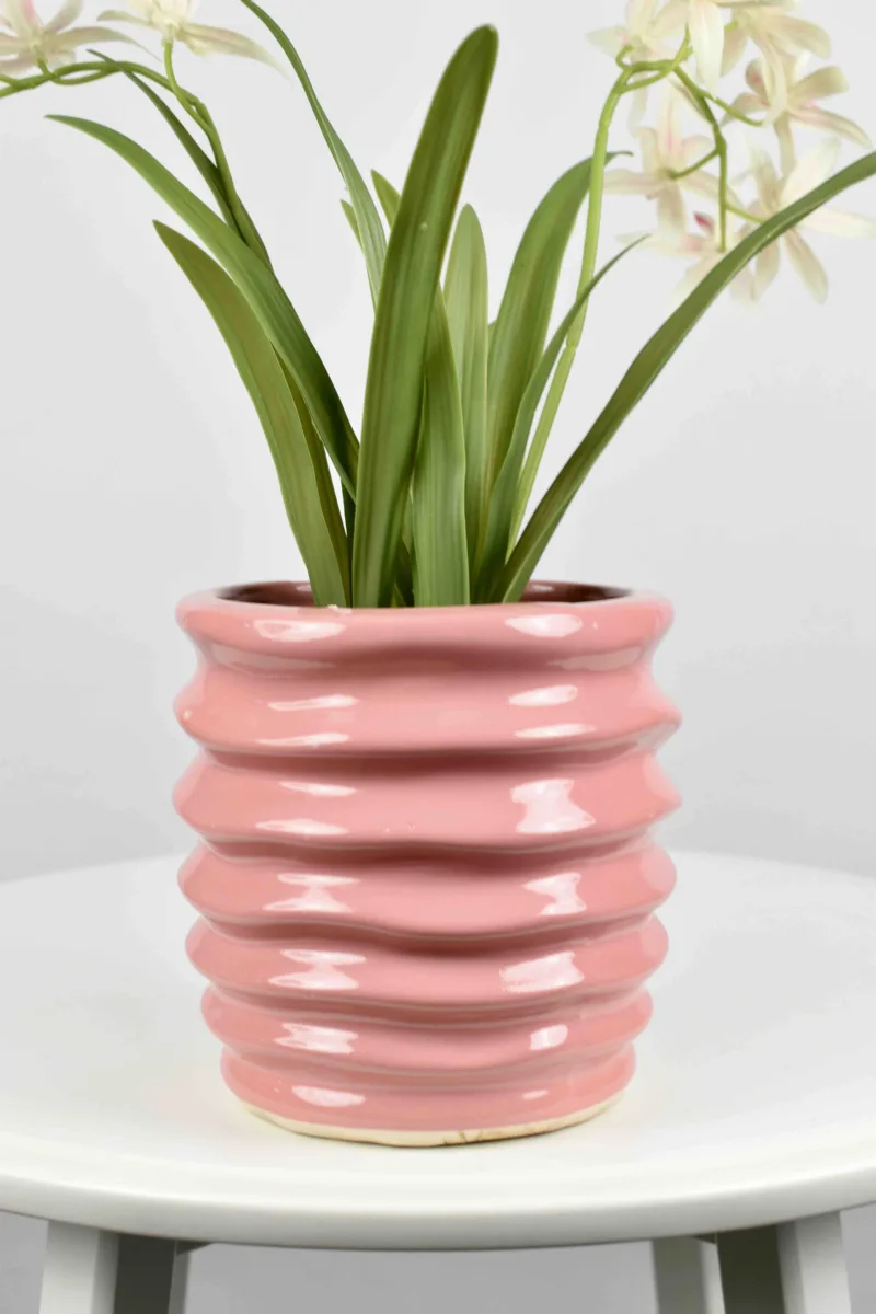 Classic Ceramic Planter — 8.5" Dia × 8" Height — Primary View
