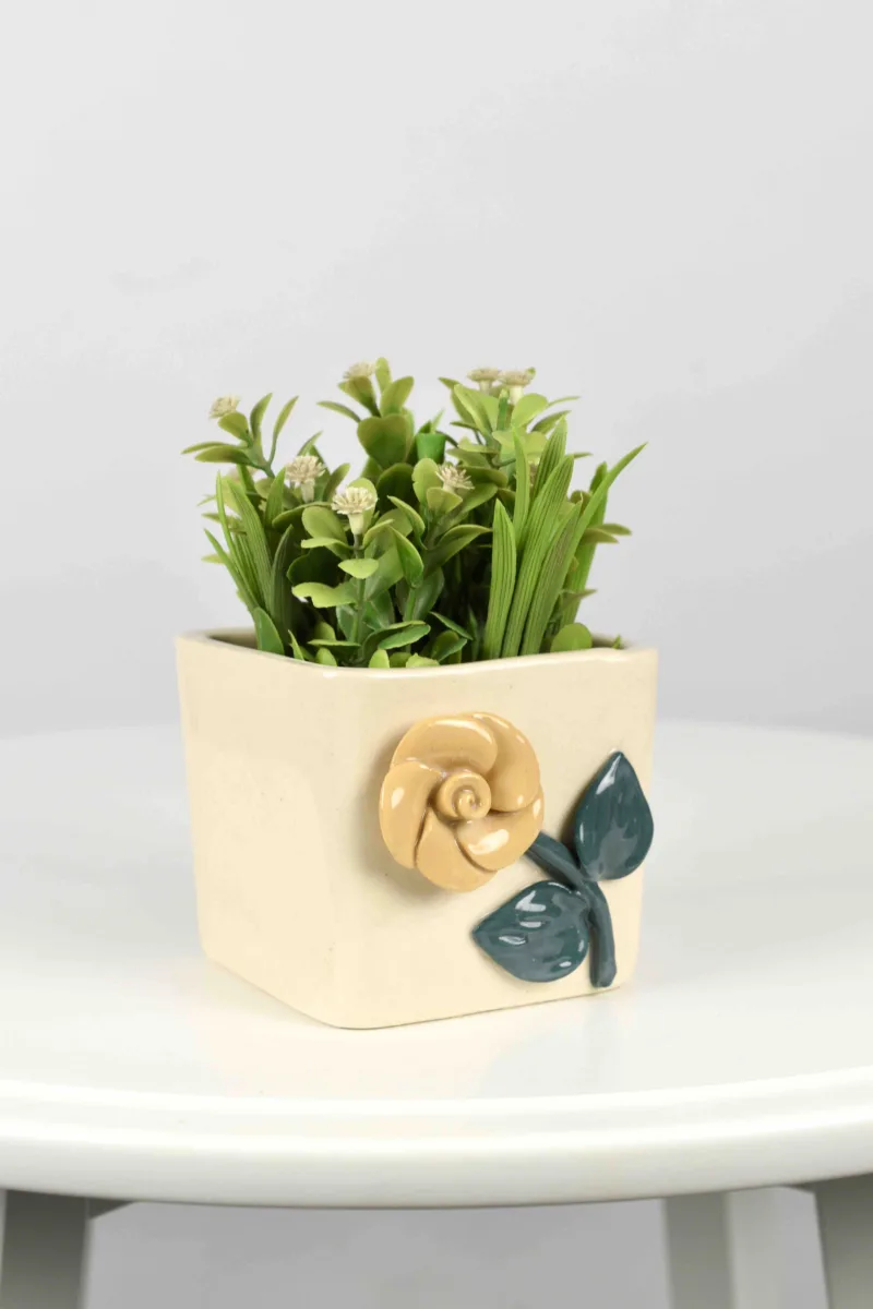 Classic Ceramic Planter — 5.5" Dia × 4" Height — Primary View