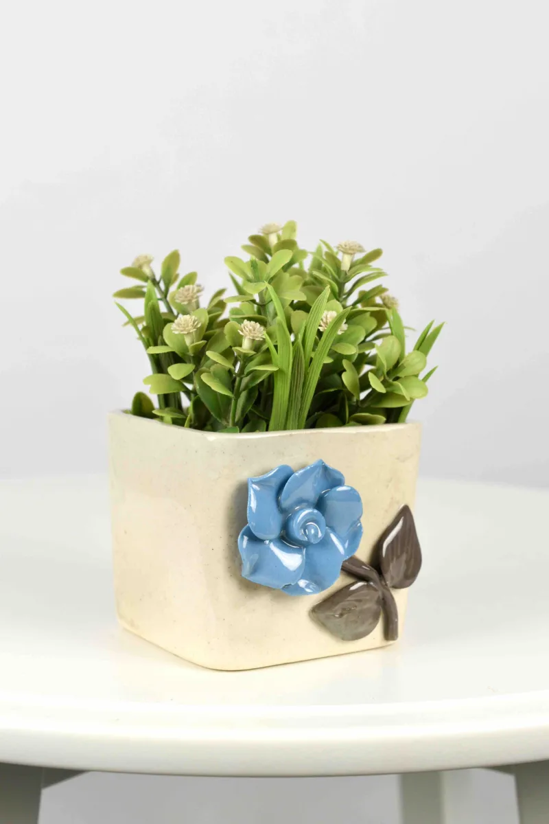 Classic Ceramic Planter — 13" Dia × 5" Height — Primary View