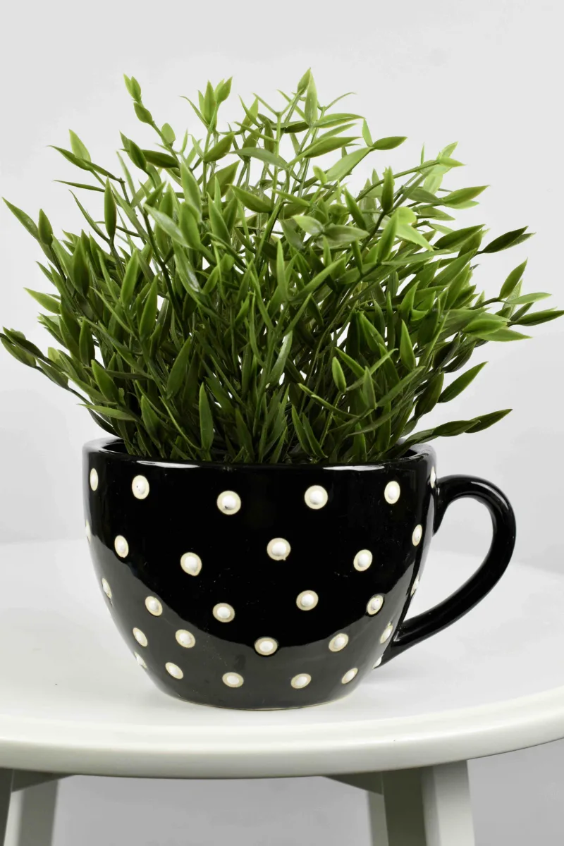 Classic Ceramic Planter — 5" Dia × 3" Height — Primary View