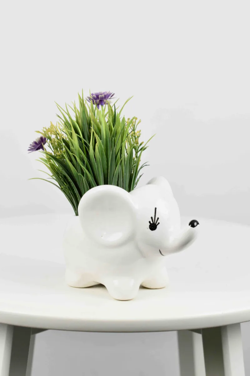 Classic Ceramic Planter — 6" Dia × 6" Height — Primary View
