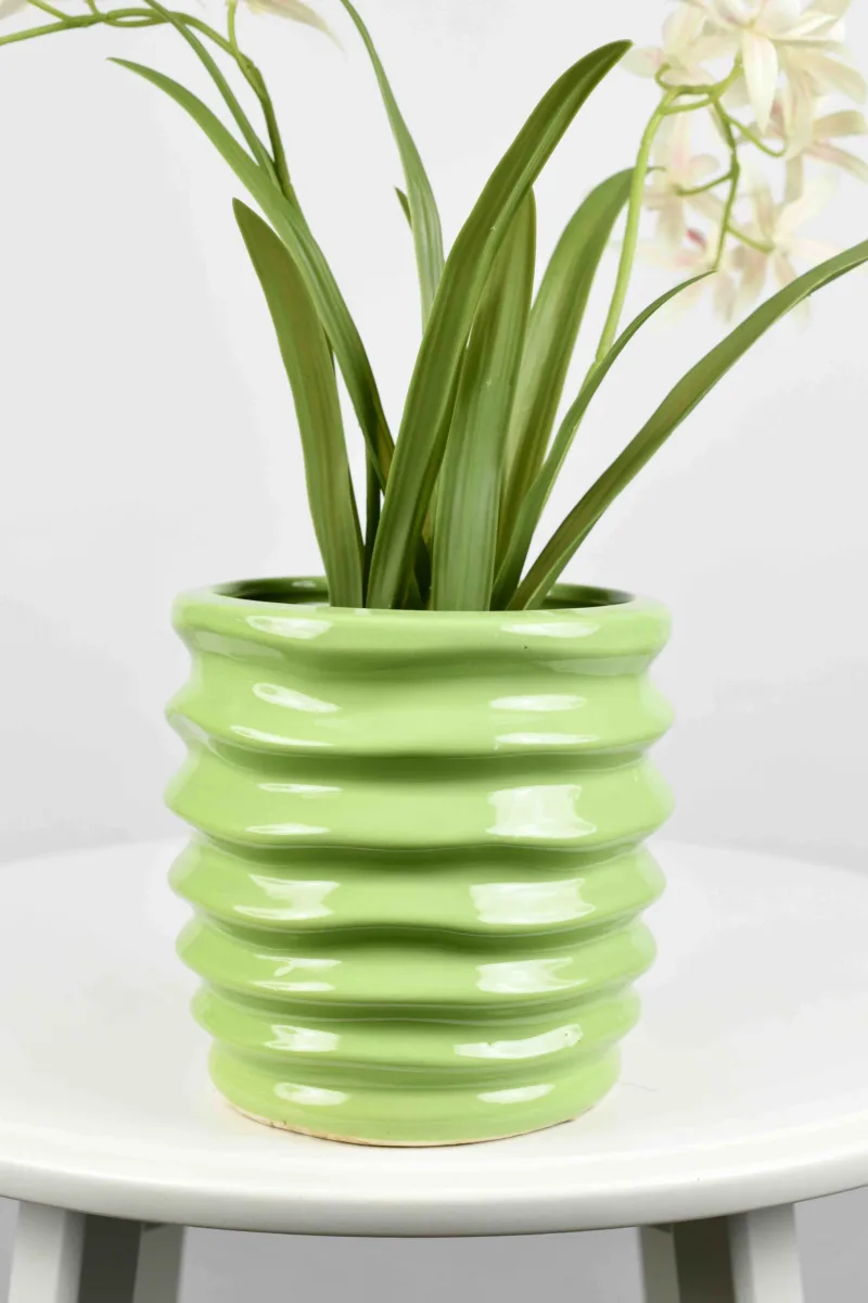 Classic Ceramic Planter — 4.5" Dia × 5" Height — Primary View