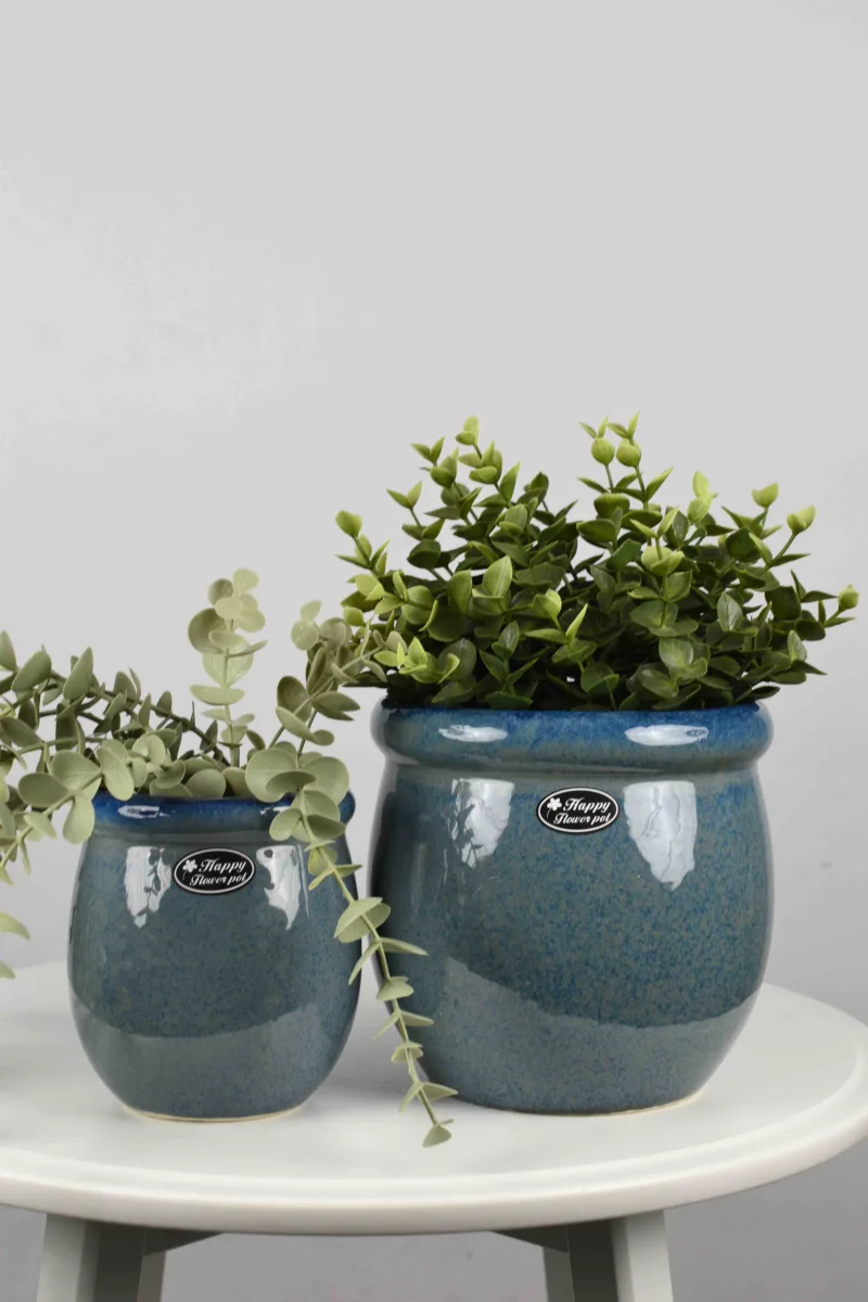 Classic Ceramic Planter — 6" Dia × 4.5" Height — Primary View