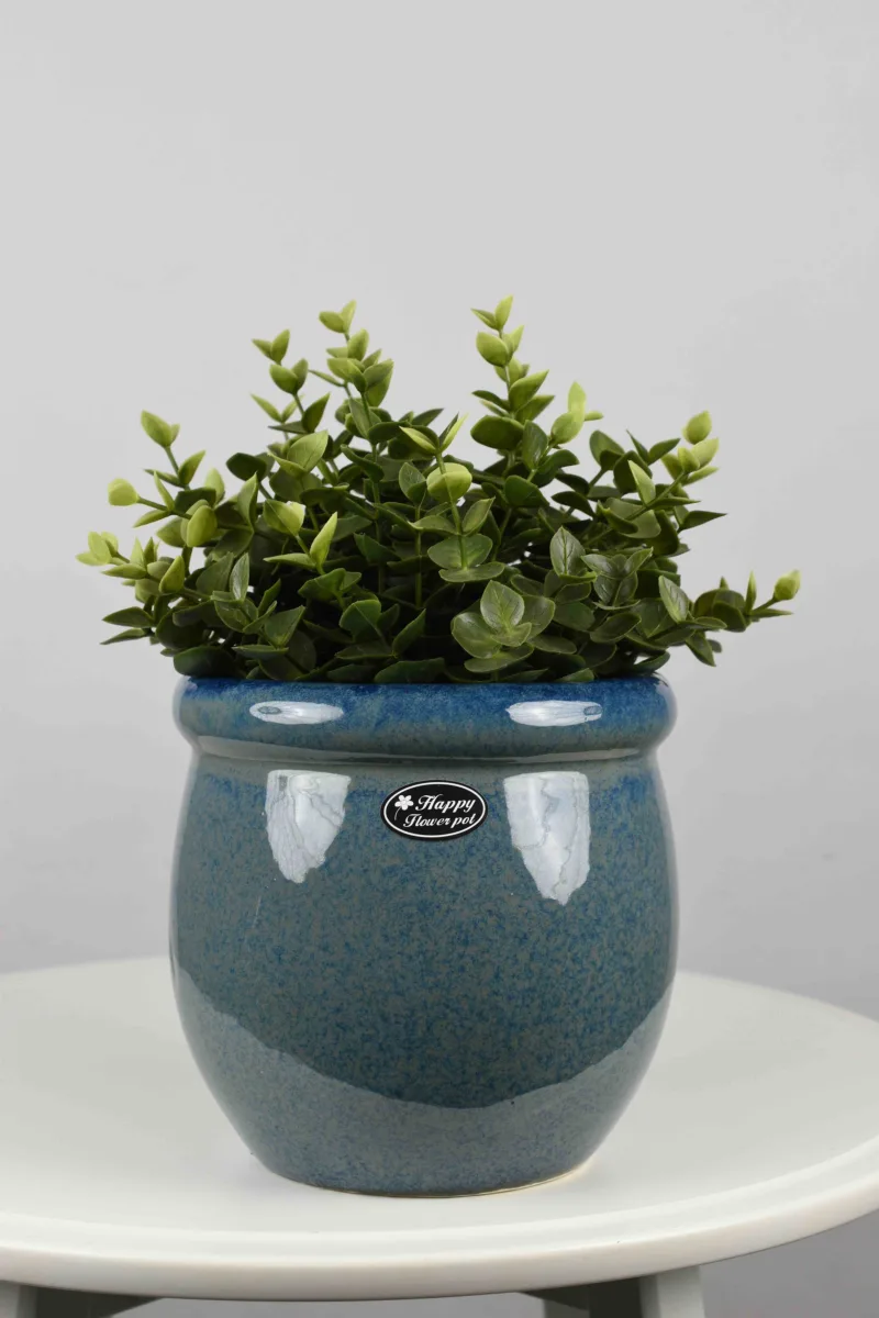 Classic Ceramic Planter — 5" Dia × 4.5" Height — Primary View