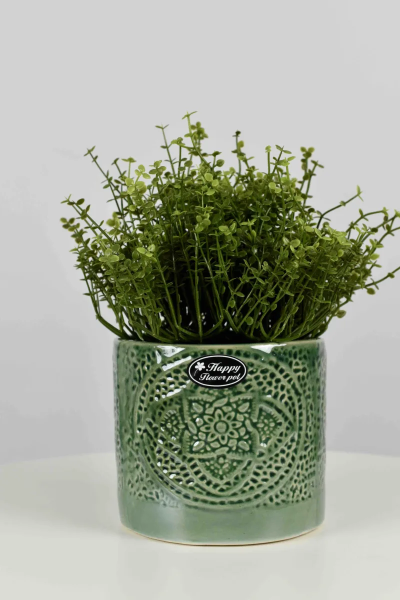 Classic Ceramic Planter — 5.5" Dia × 4" Height — Primary View