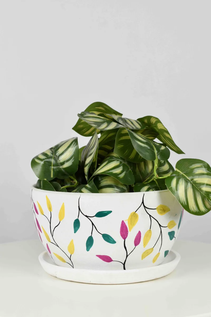 Classic Ceramic Planter — 6" Dia × 6" Height — Primary View