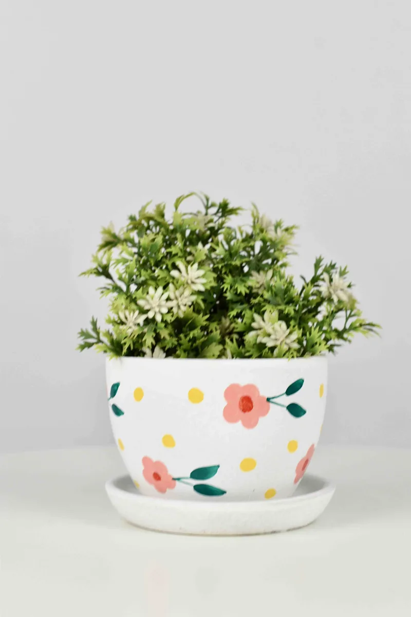 Classic Ceramic Planter — 4.5" Dia × 3.5" Height — Primary View
