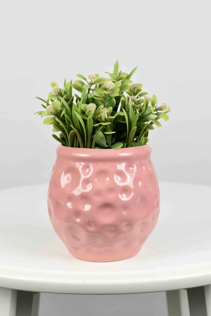 Classic Ceramic Planter — 4" Dia × 3" Height — Primary View
