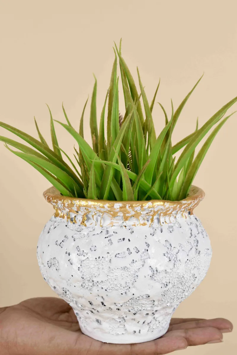 Classic Ceramic Planter — 4" Dia × 3" Height — Primary View