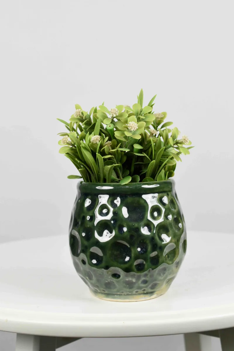 Classic Ceramic Planter — 3.5" Dia × 3" Height — Primary View