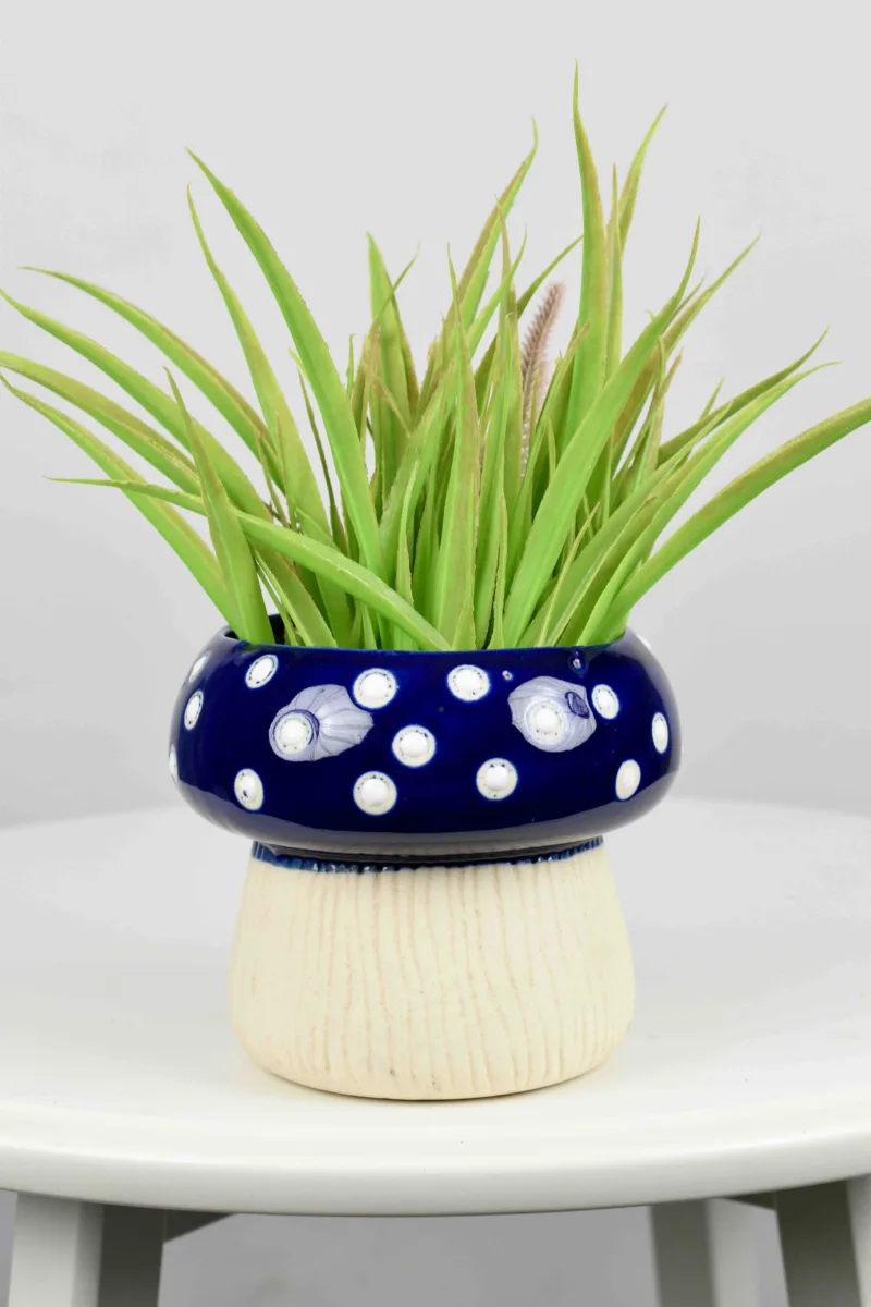 Classic Ceramic Planter — 6" Dia × 4" Height — Primary View