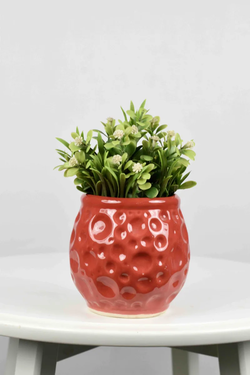 Classic Ceramic Planter — 7" Dia × 7" Height — Primary View