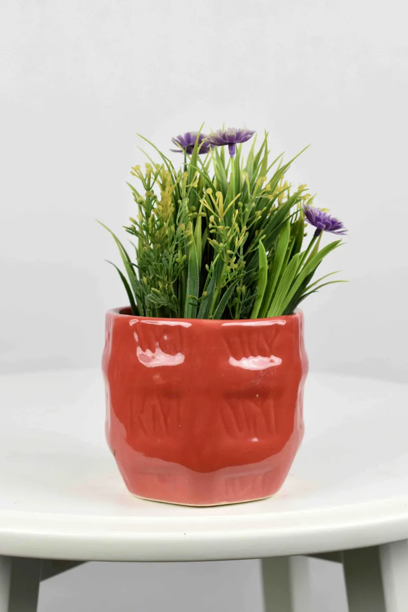 Classic Ceramic Planter — 6" Dia × 4" Height — Primary View