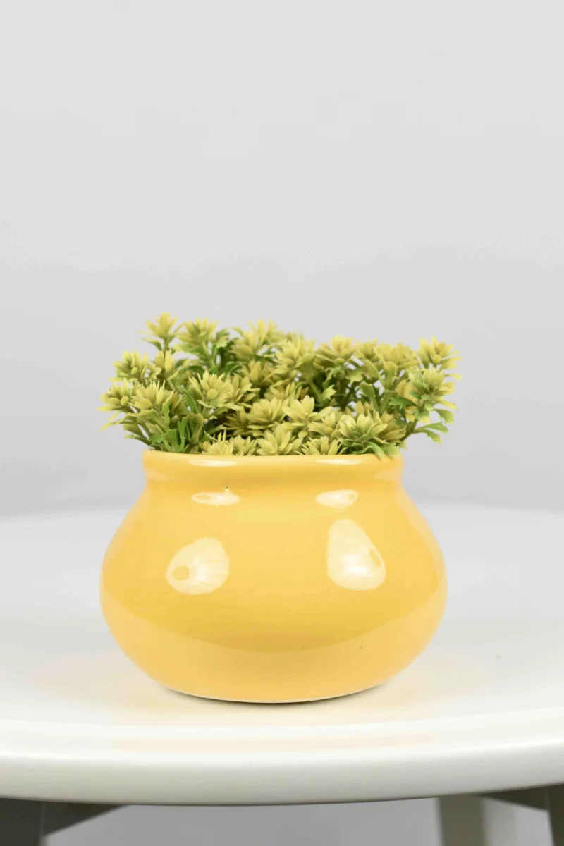 Classic Ceramic Planter — 6" Dia × 6" Height — Primary View