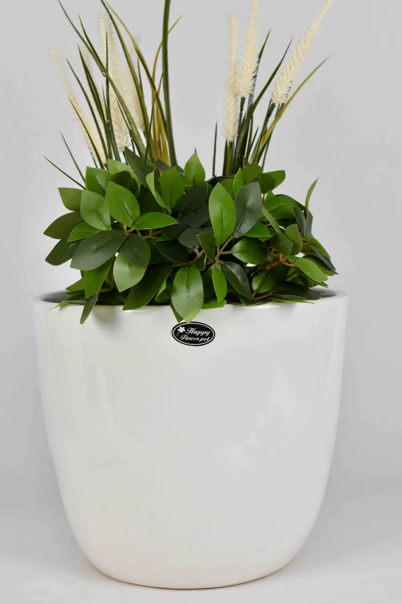 Classic Ceramic Planter — 5" Dia × 5.5" Height — Primary View