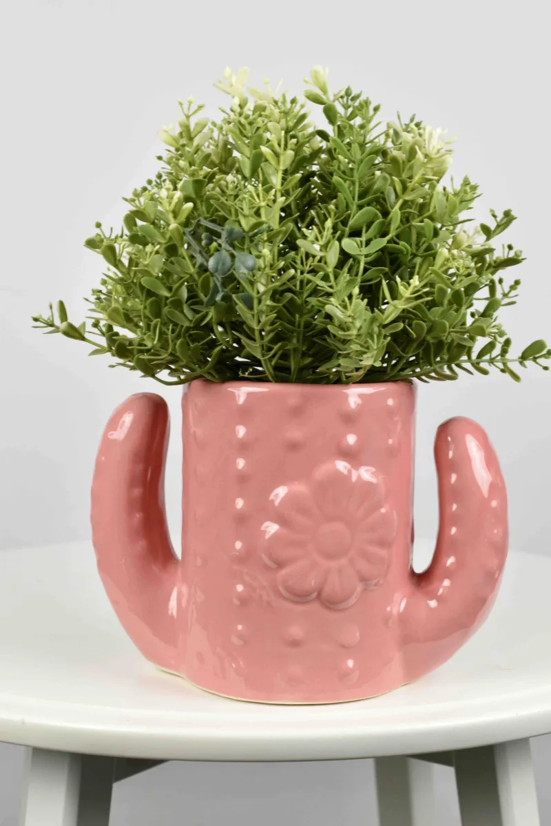 Classic Ceramic Planter — 5" Dia × 4" Height — Primary View