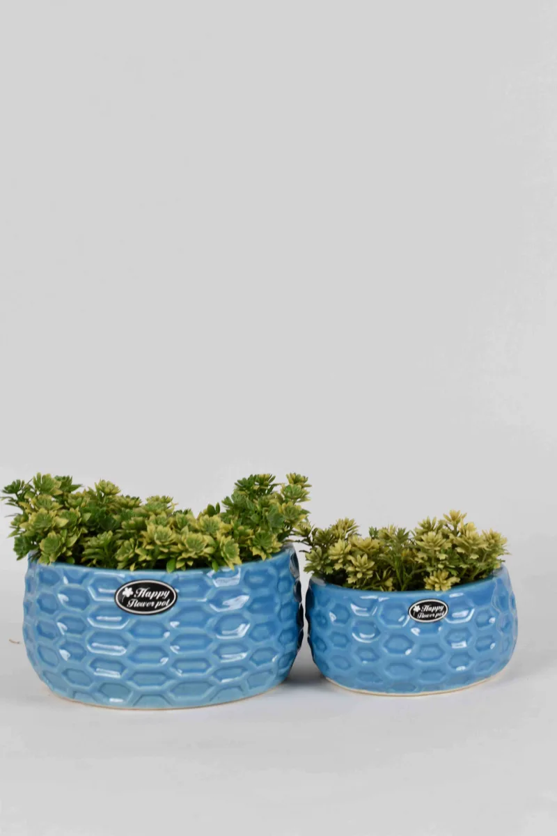 Classic Ceramic Planter — 4" Dia × 4" Height — Primary View
