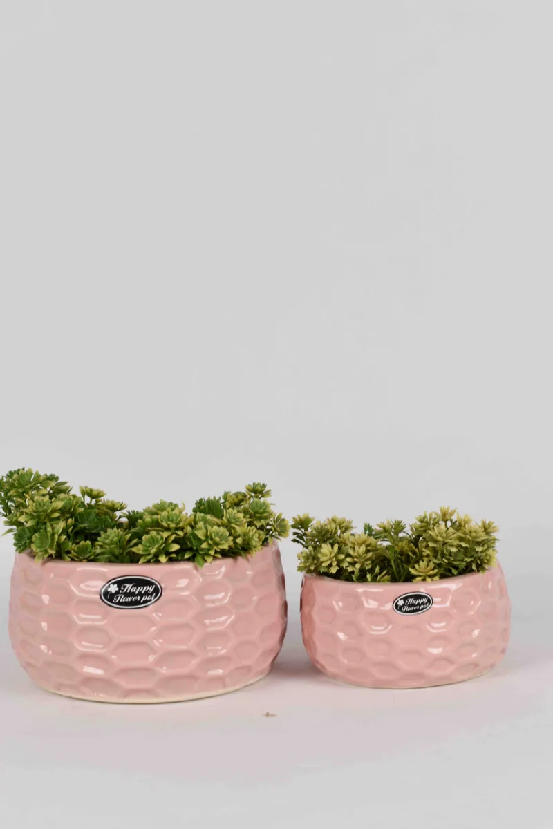 Classic Ceramic Planter — 5" Dia × 5" Height — Primary View