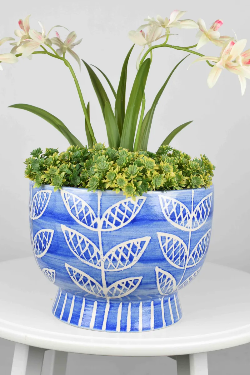 Classic Ceramic Planter — 4" Dia × 4" Height — Primary View