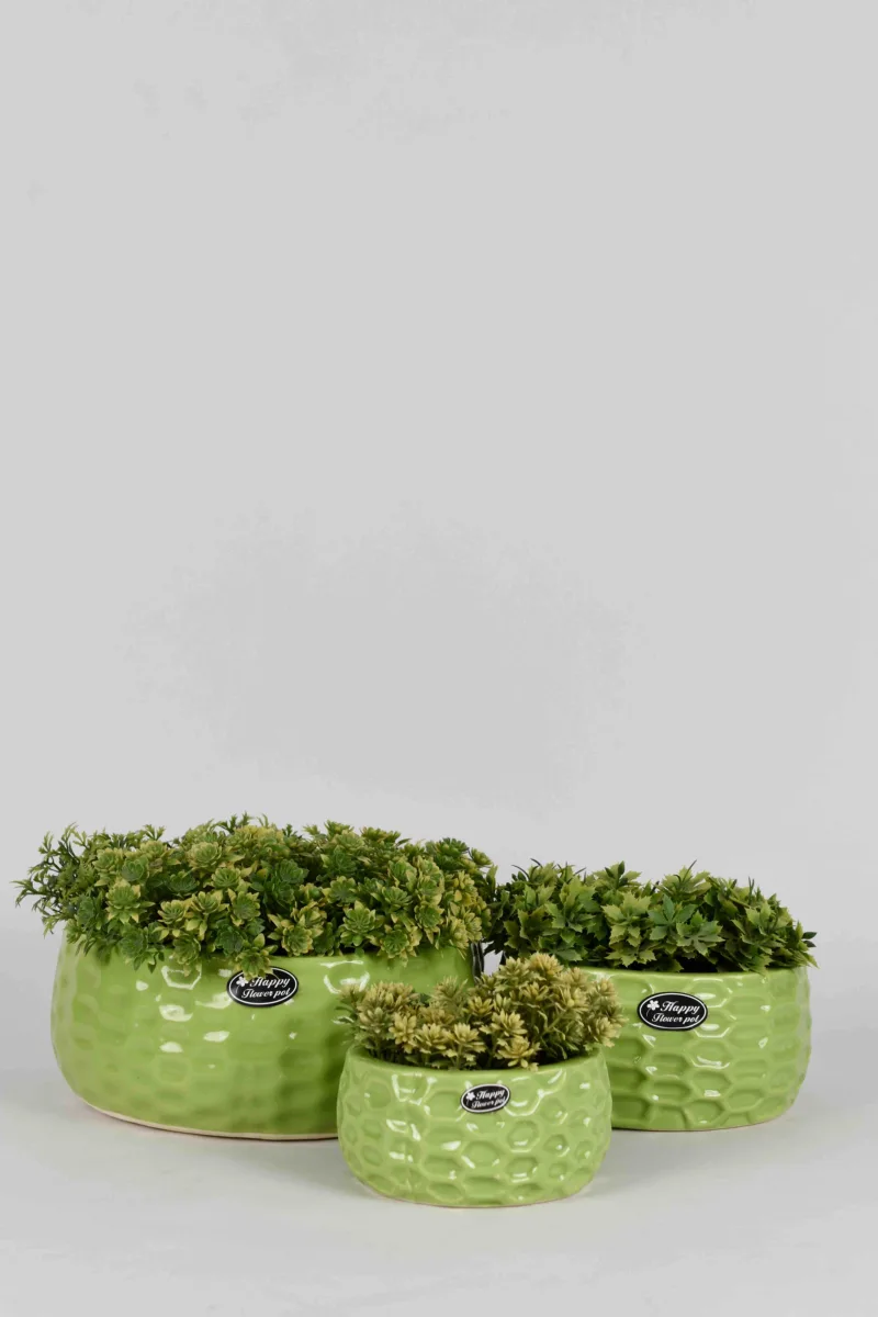 Classic Ceramic Planter — 6" Dia × 5" Height — Primary View