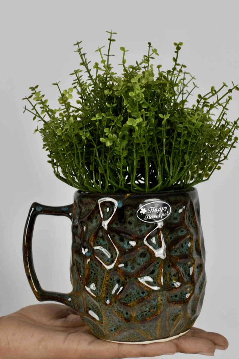 Classic Ceramic Planter — 6" Dia × 6" Height — Primary View