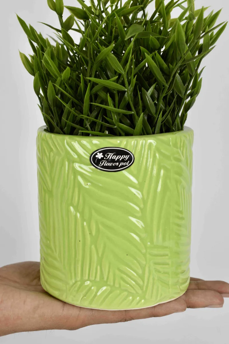 Classic Ceramic Planter — 6" Dia × 5" Height — Primary View